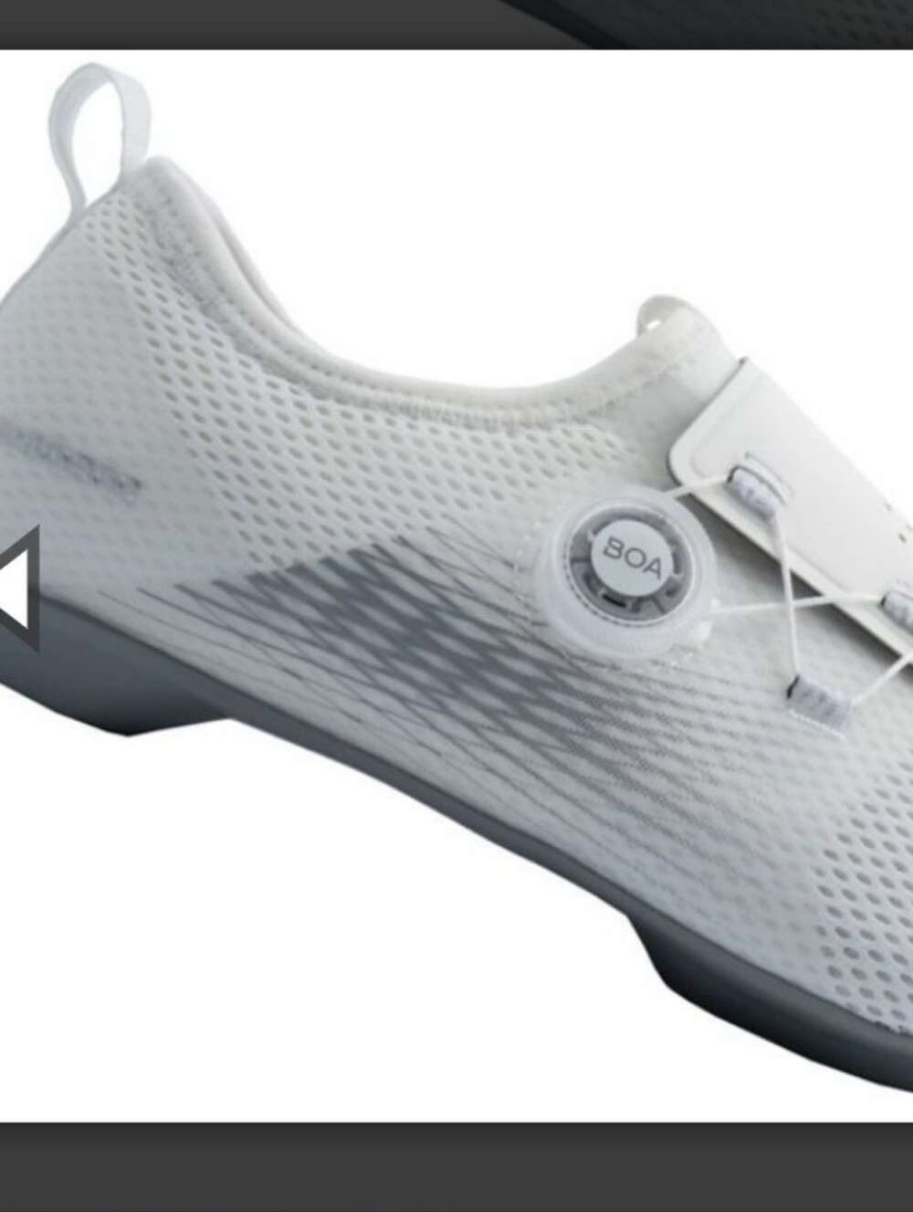 Boa Shimano SH-IC500 IC5 Indoor Cycling Shoes White Grey Womens Size EU40 / US 8
